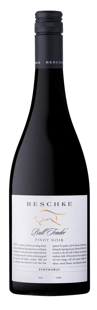 Botella de Reschke Bull Trader Pinot Noir 2024