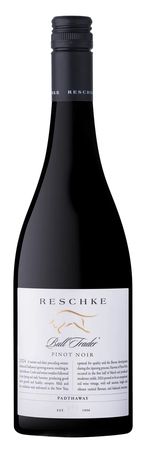 Botella de Reschke Bull Trader Pinot Noir 2024